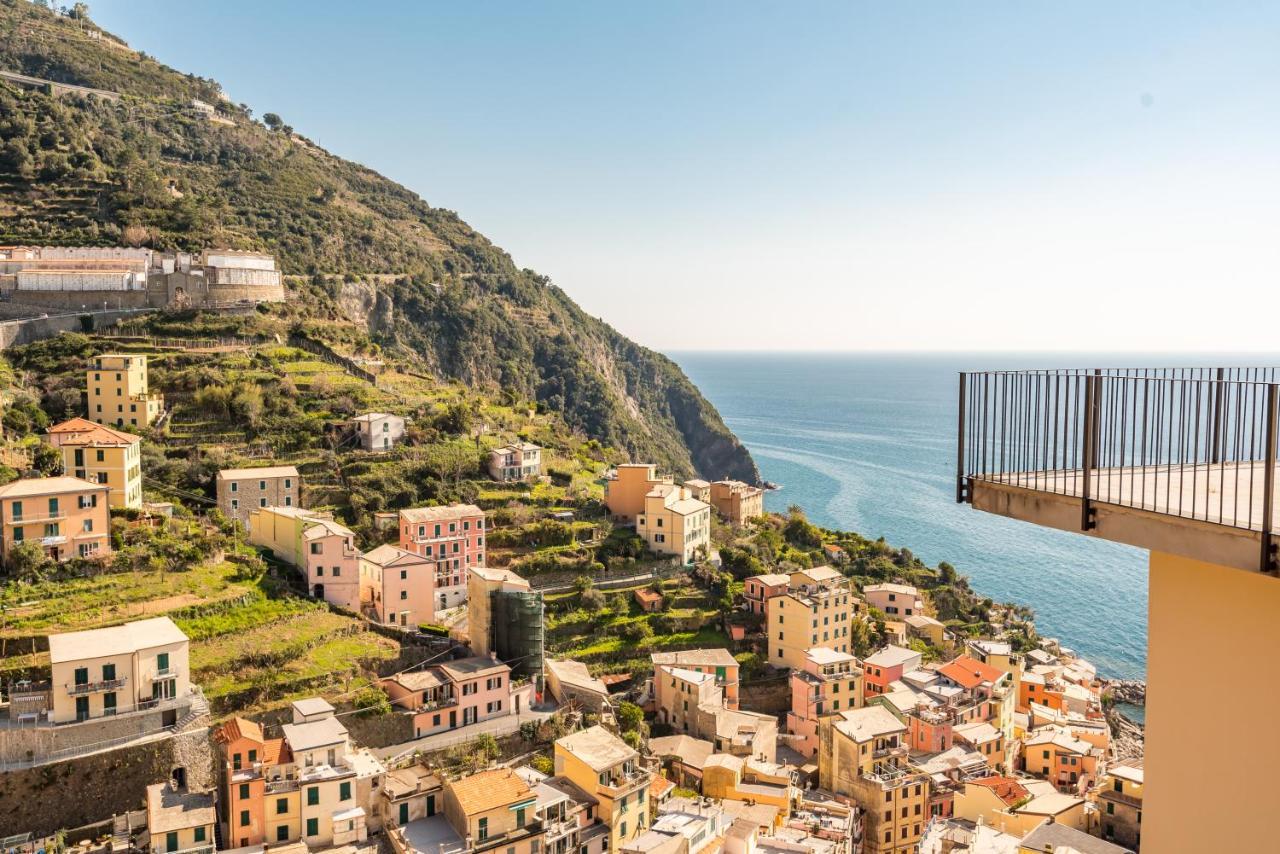 Cinque Terre D'Amare Sea View Big Apartment For Travel Lovers Riomaggiore Exterior foto