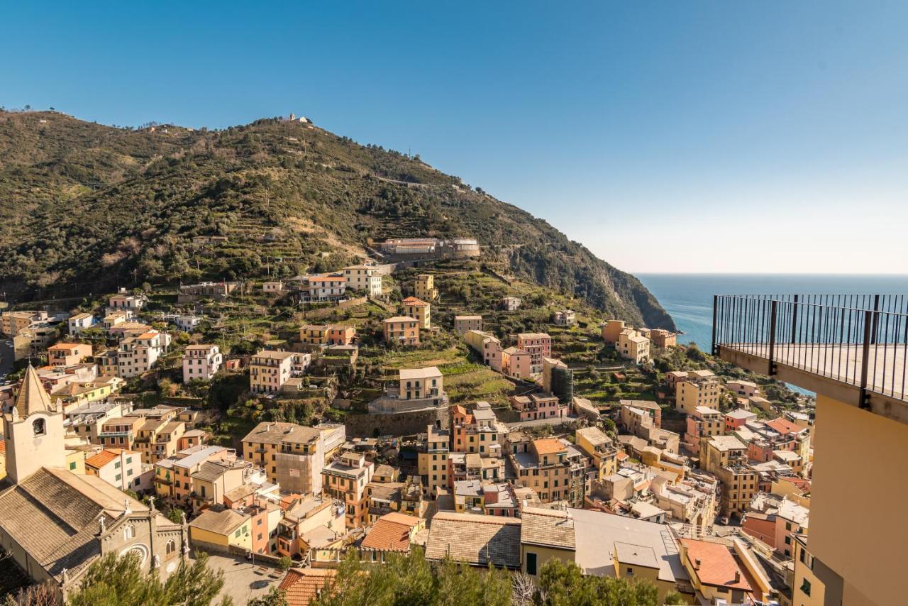 Cinque Terre D'Amare Sea View Big Apartment For Travel Lovers Riomaggiore Exterior foto